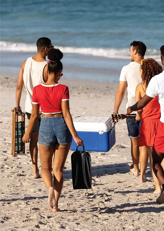 Foldable Stainless Steel BBQ Charcoal Heavy Duty for Outdoor Barbecues Camping Traveling & Carry Bag Included